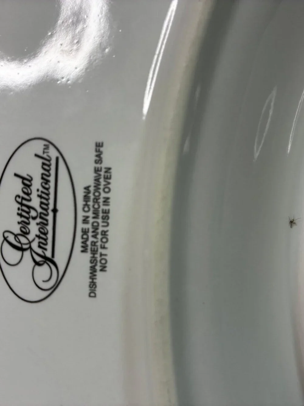 Certified International 4-Piece White Ceramic Round Sectional Serving Tray